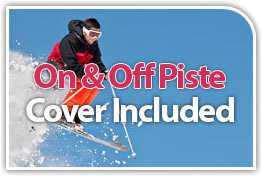 On and off piste insurance cover included